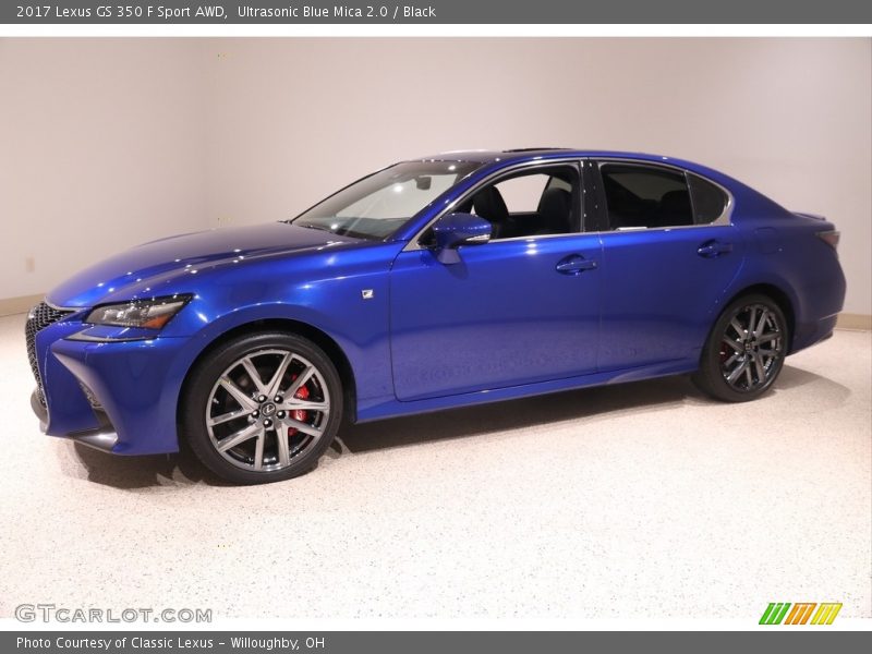 Ultrasonic Blue Mica 2.0 / Black 2017 Lexus GS 350 F Sport AWD