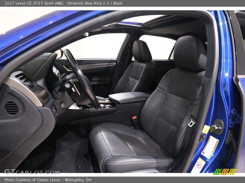 Ultrasonic Blue Mica 2.0 / Black 2017 Lexus GS 350 F Sport AWD
