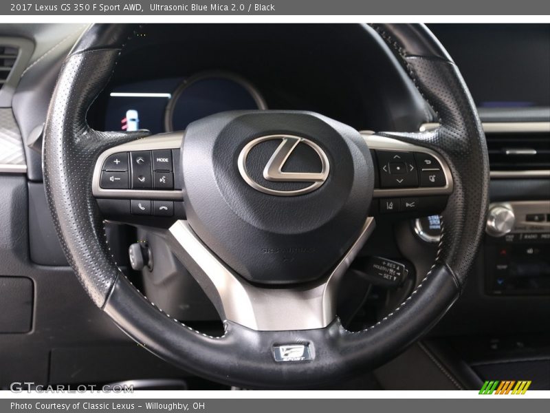 Ultrasonic Blue Mica 2.0 / Black 2017 Lexus GS 350 F Sport AWD