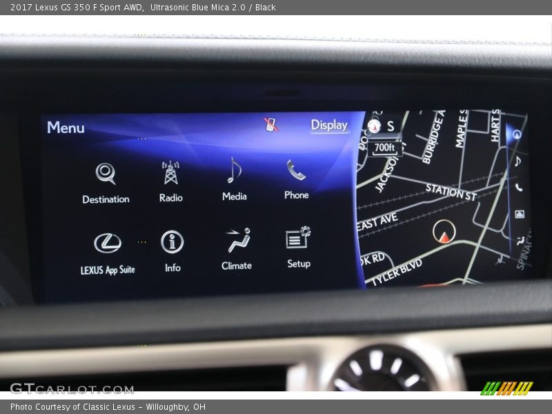 Ultrasonic Blue Mica 2.0 / Black 2017 Lexus GS 350 F Sport AWD