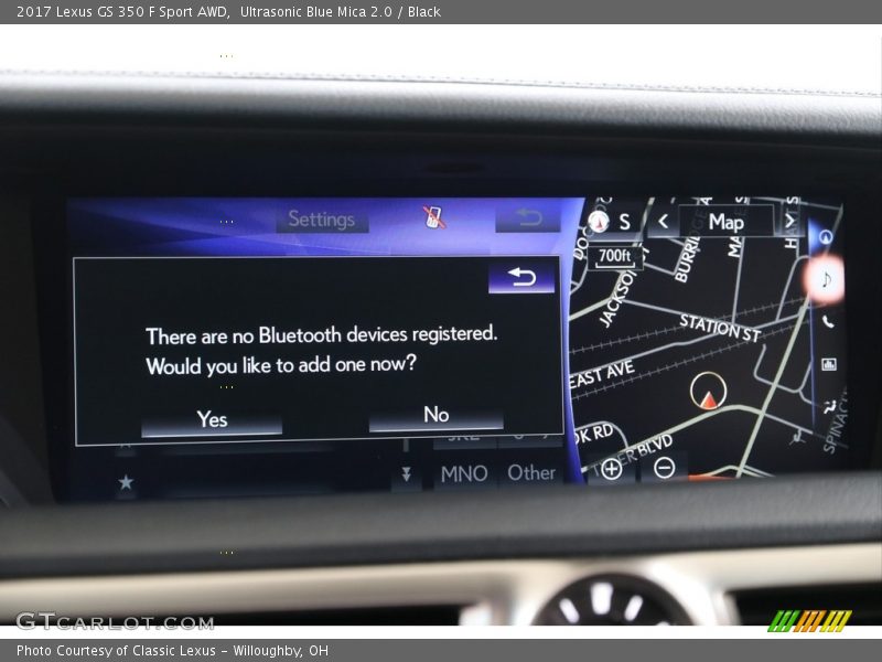Ultrasonic Blue Mica 2.0 / Black 2017 Lexus GS 350 F Sport AWD