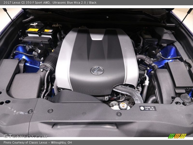 Ultrasonic Blue Mica 2.0 / Black 2017 Lexus GS 350 F Sport AWD