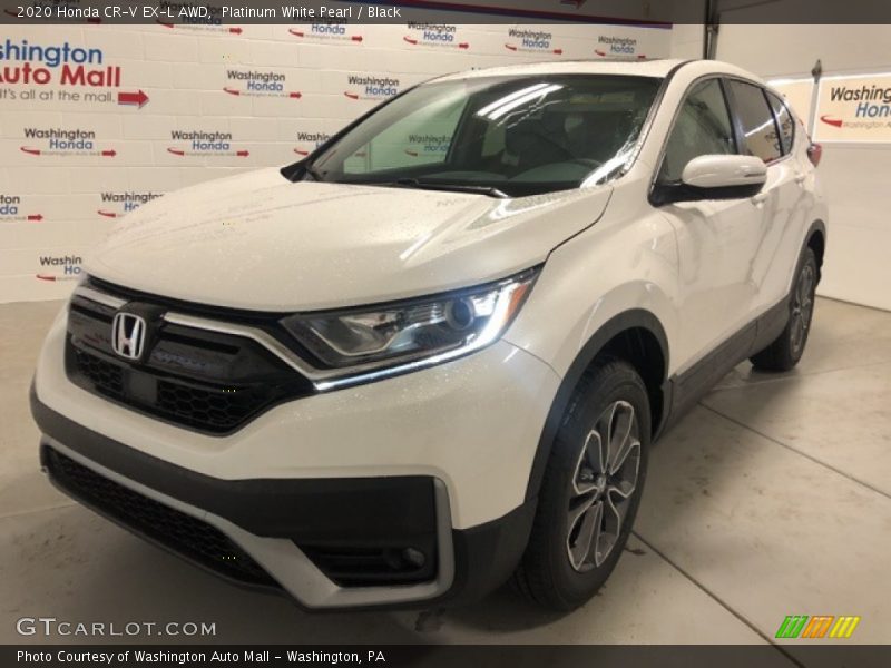 Platinum White Pearl / Black 2020 Honda CR-V EX-L AWD