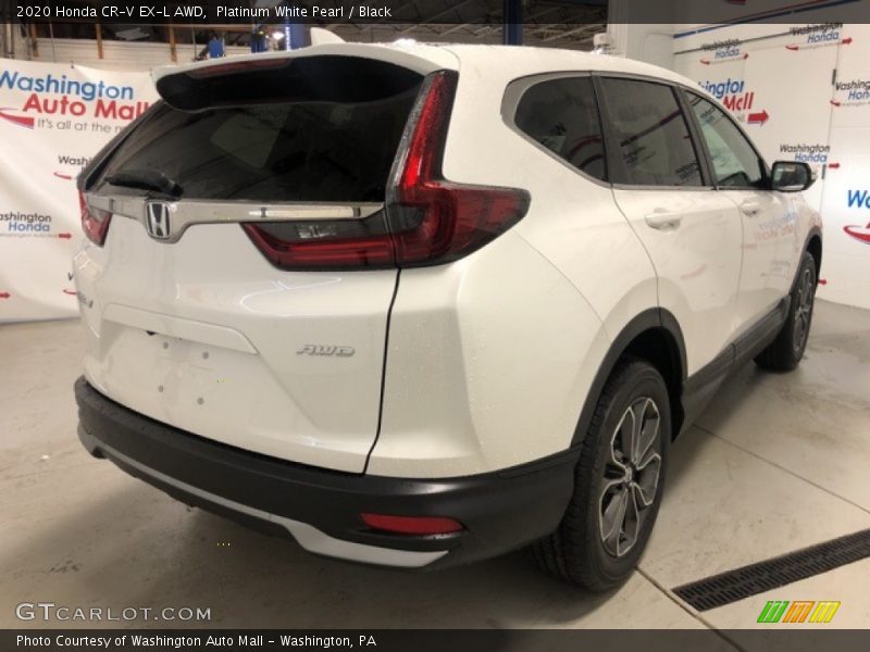 Platinum White Pearl / Black 2020 Honda CR-V EX-L AWD