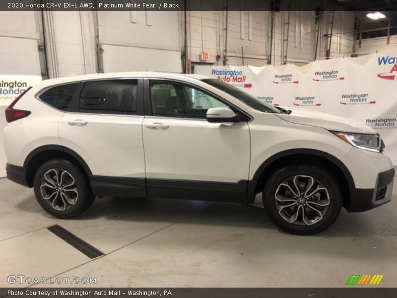 Platinum White Pearl / Black 2020 Honda CR-V EX-L AWD