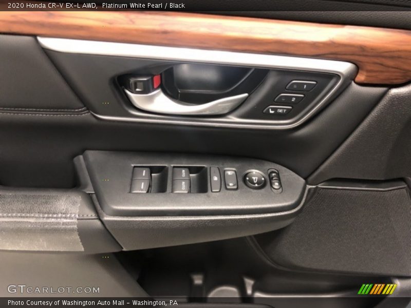 Platinum White Pearl / Black 2020 Honda CR-V EX-L AWD