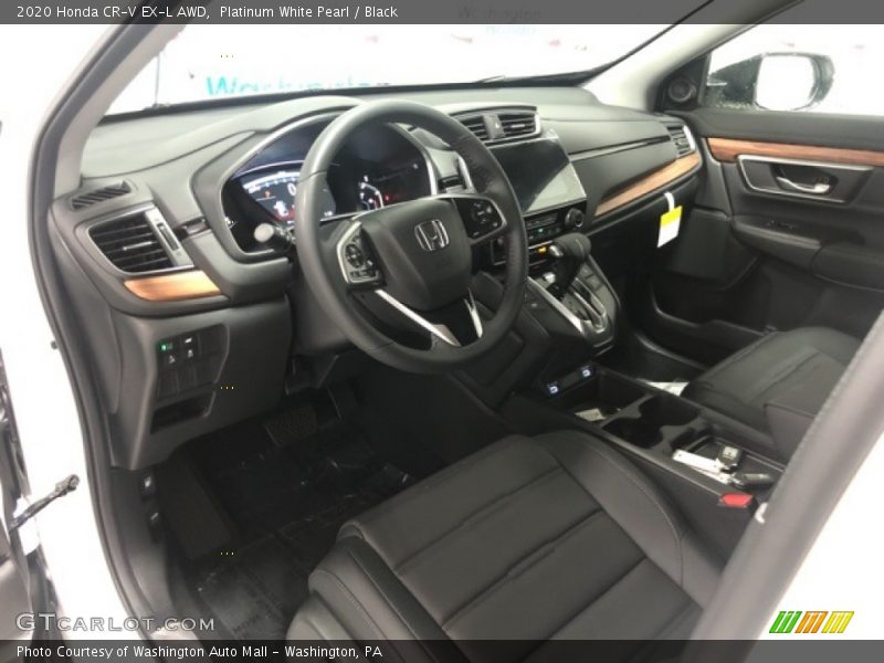 Platinum White Pearl / Black 2020 Honda CR-V EX-L AWD