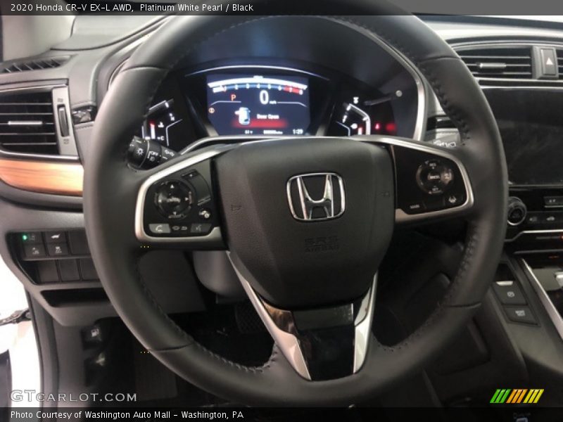 Platinum White Pearl / Black 2020 Honda CR-V EX-L AWD