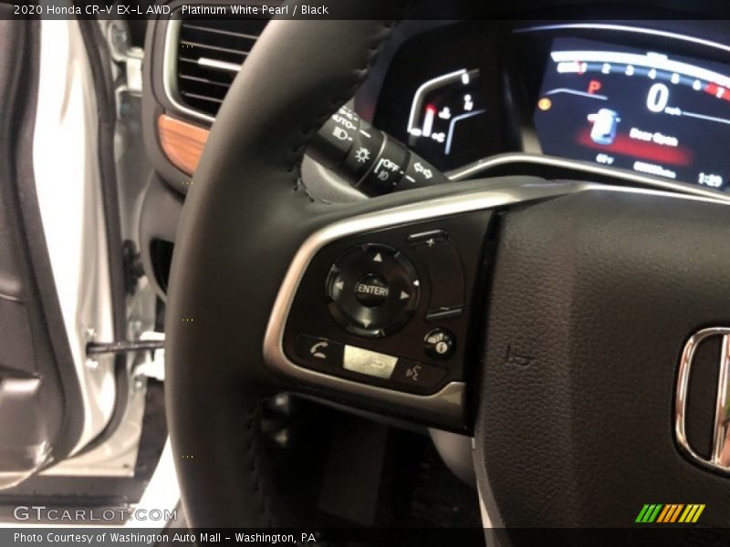 Platinum White Pearl / Black 2020 Honda CR-V EX-L AWD
