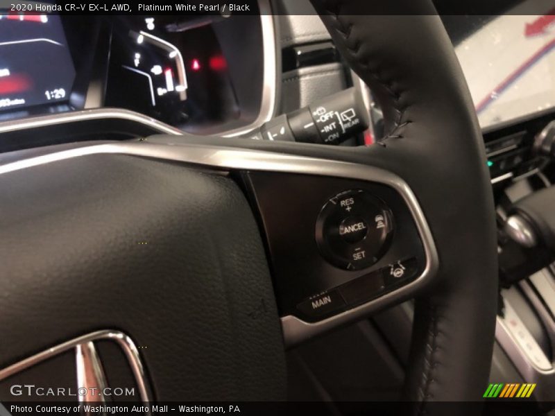 Platinum White Pearl / Black 2020 Honda CR-V EX-L AWD