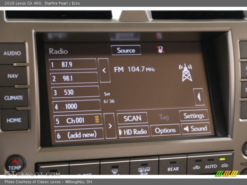 Starfire Pearl / Ecru 2016 Lexus GX 460
