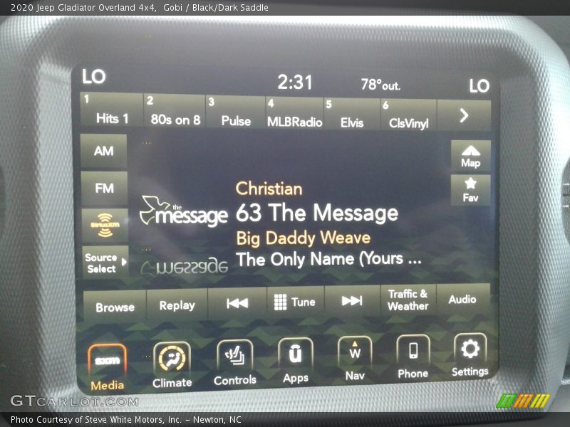 Gobi / Black/Dark Saddle 2020 Jeep Gladiator Overland 4x4