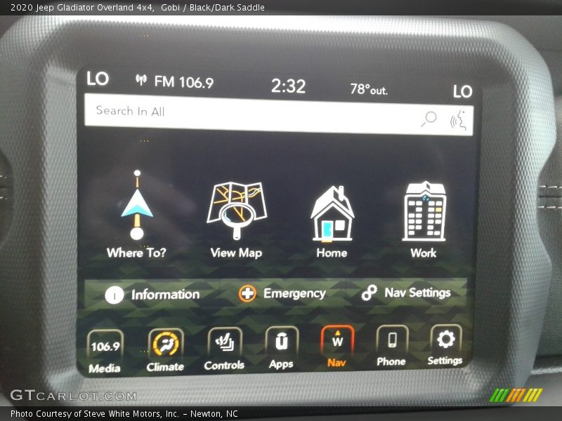 Gobi / Black/Dark Saddle 2020 Jeep Gladiator Overland 4x4