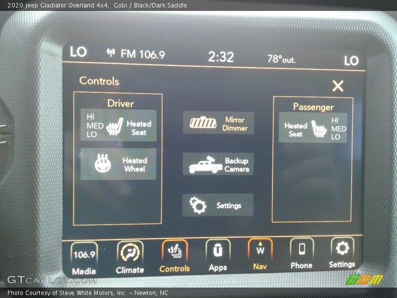 Gobi / Black/Dark Saddle 2020 Jeep Gladiator Overland 4x4