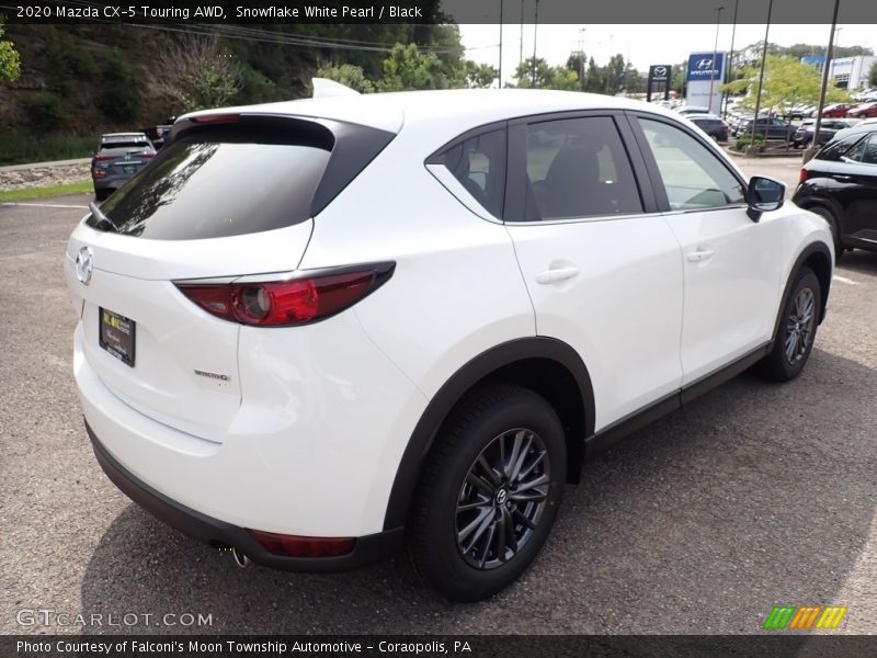Snowflake White Pearl / Black 2020 Mazda CX-5 Touring AWD