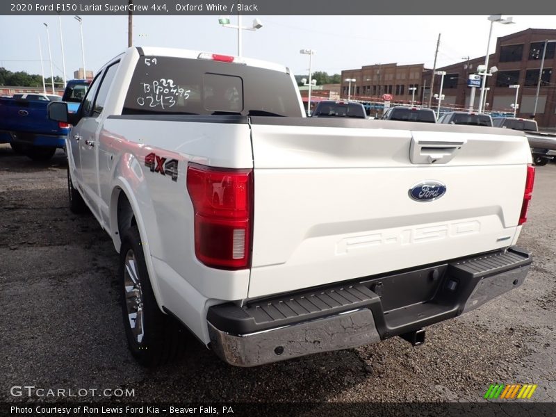 Oxford White / Black 2020 Ford F150 Lariat SuperCrew 4x4