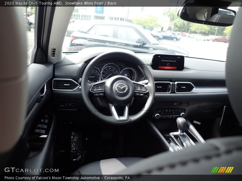 Snowflake White Pearl / Black 2020 Mazda CX-5 Touring AWD