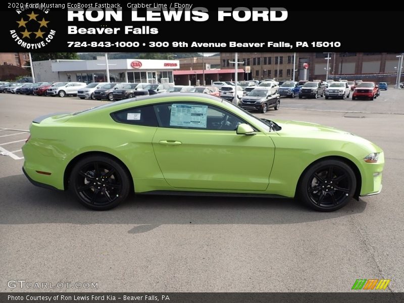 Grabber Lime / Ebony 2020 Ford Mustang EcoBoost Fastback