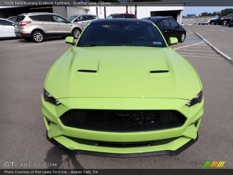 Grabber Lime / Ebony 2020 Ford Mustang EcoBoost Fastback