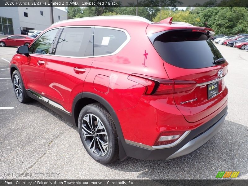 Calypso Red / Black 2020 Hyundai Santa Fe Limited 2.0 AWD