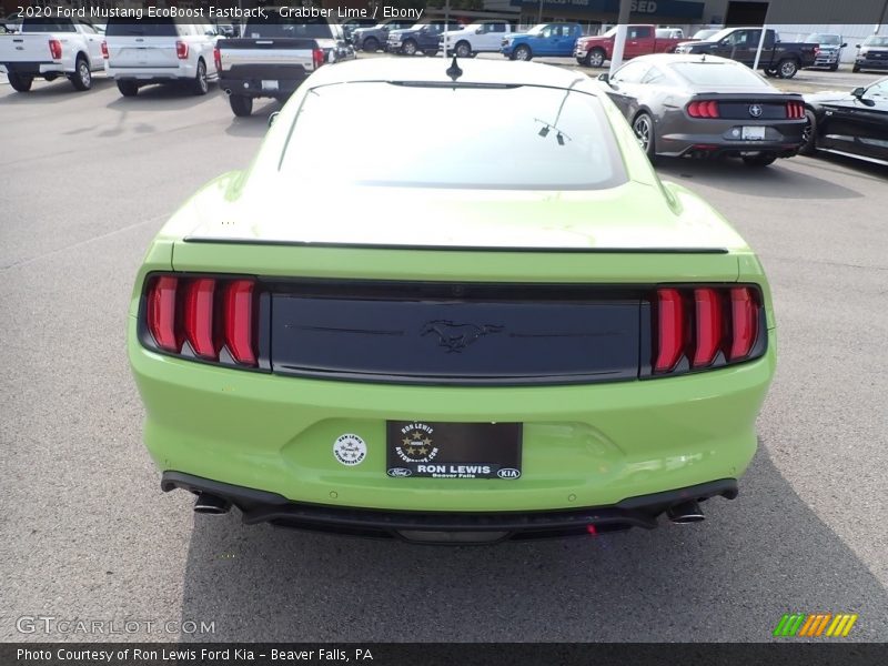 Grabber Lime / Ebony 2020 Ford Mustang EcoBoost Fastback