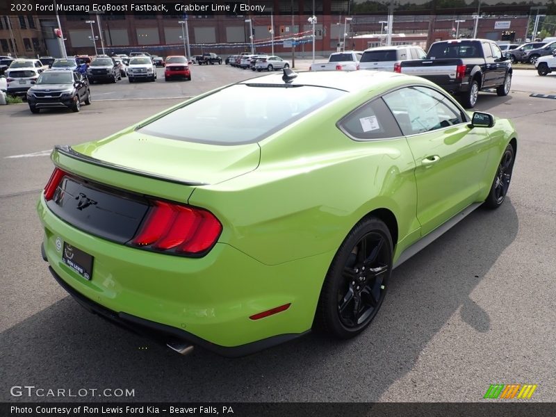 Grabber Lime / Ebony 2020 Ford Mustang EcoBoost Fastback