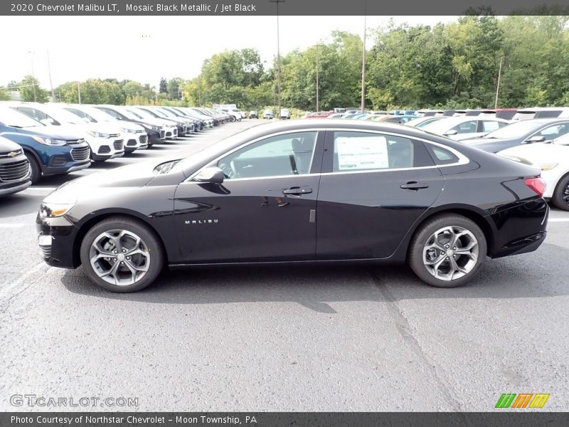Mosaic Black Metallic / Jet Black 2020 Chevrolet Malibu LT