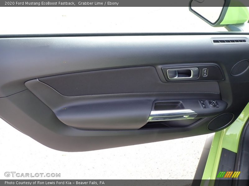 Door Panel of 2020 Mustang EcoBoost Fastback