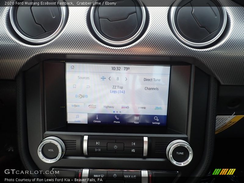 Controls of 2020 Mustang EcoBoost Fastback