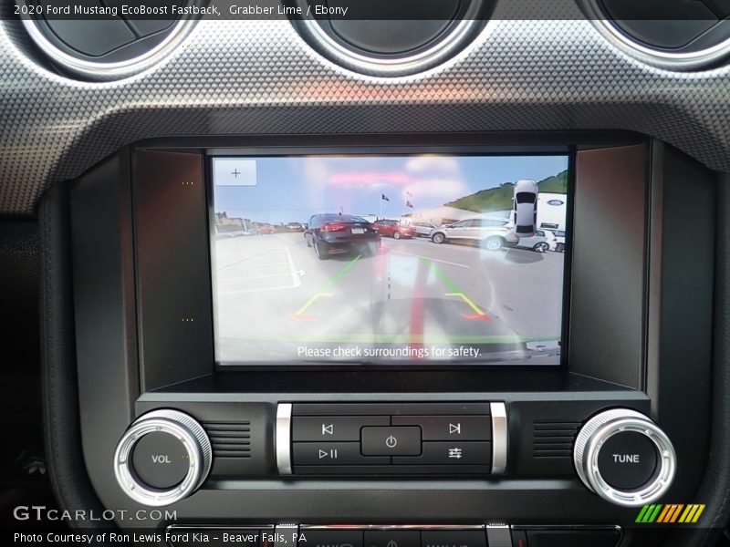 Controls of 2020 Mustang EcoBoost Fastback