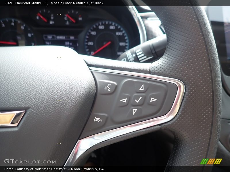 Mosaic Black Metallic / Jet Black 2020 Chevrolet Malibu LT