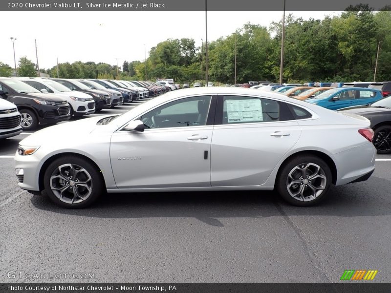 Silver Ice Metallic / Jet Black 2020 Chevrolet Malibu LT