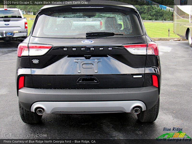 Agate Black Metallic / Dark Earth Gray 2020 Ford Escape S