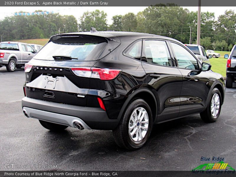 Agate Black Metallic / Dark Earth Gray 2020 Ford Escape S