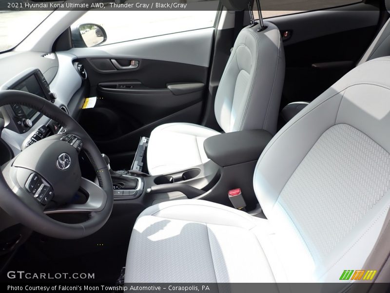 Thunder Gray / Black/Gray 2021 Hyundai Kona Ultimate AWD