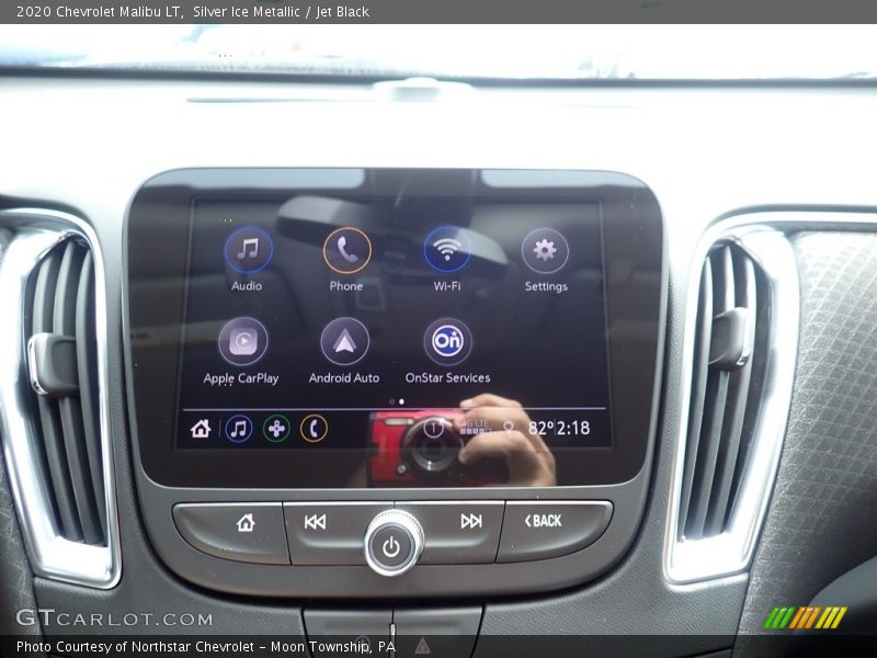 Silver Ice Metallic / Jet Black 2020 Chevrolet Malibu LT