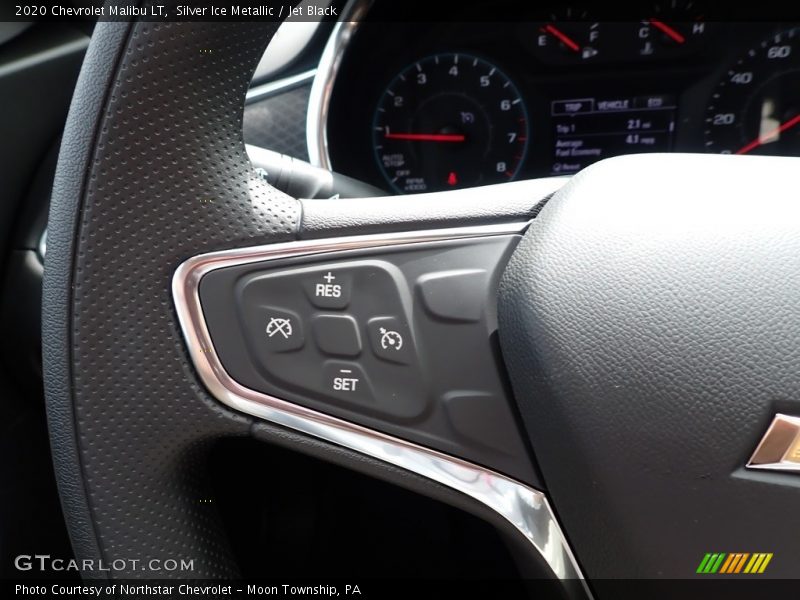 Silver Ice Metallic / Jet Black 2020 Chevrolet Malibu LT
