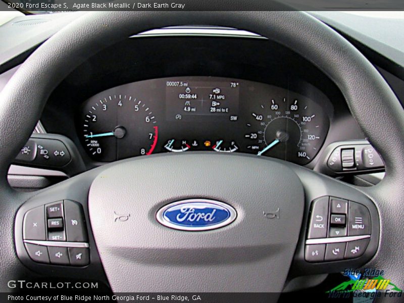 Agate Black Metallic / Dark Earth Gray 2020 Ford Escape S