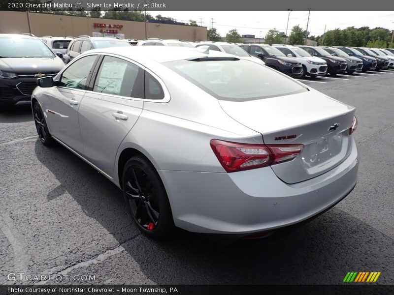 Silver Ice Metallic / Jet Black 2020 Chevrolet Malibu LT