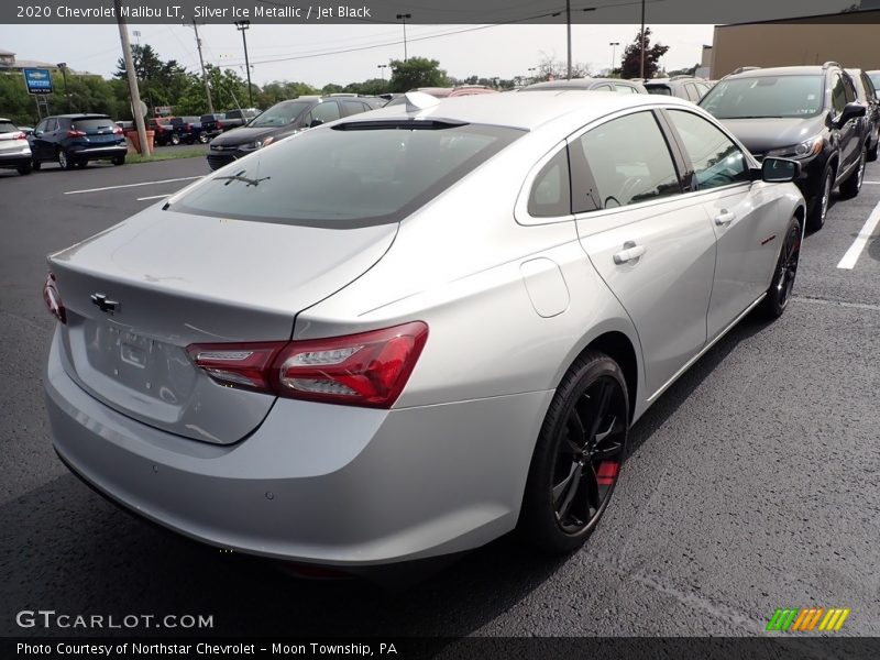 Silver Ice Metallic / Jet Black 2020 Chevrolet Malibu LT