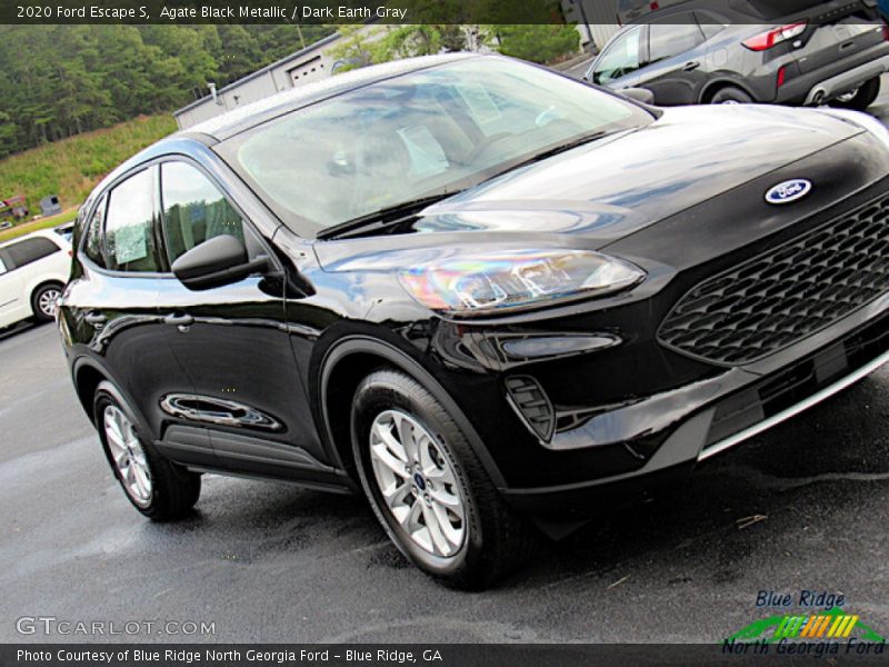 Agate Black Metallic / Dark Earth Gray 2020 Ford Escape S