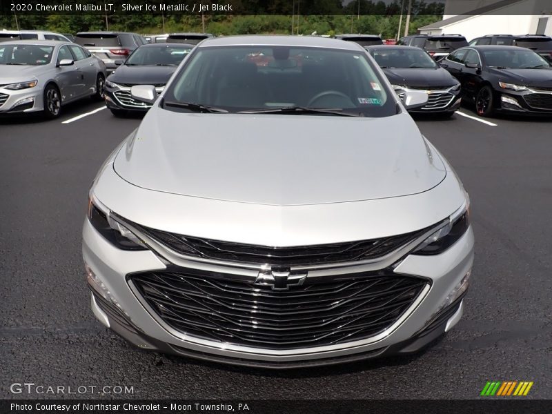 Silver Ice Metallic / Jet Black 2020 Chevrolet Malibu LT