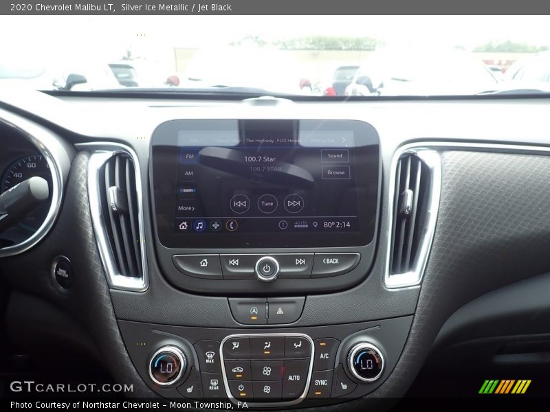 Silver Ice Metallic / Jet Black 2020 Chevrolet Malibu LT