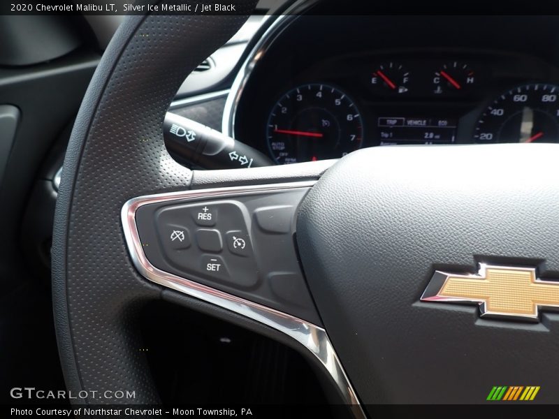 Silver Ice Metallic / Jet Black 2020 Chevrolet Malibu LT
