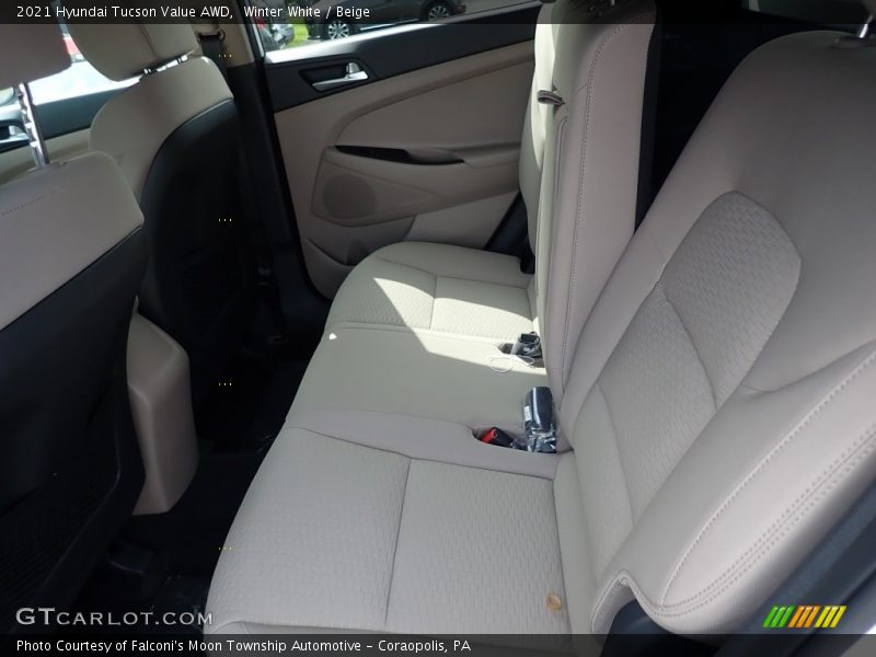 Rear Seat of 2021 Tucson Value AWD