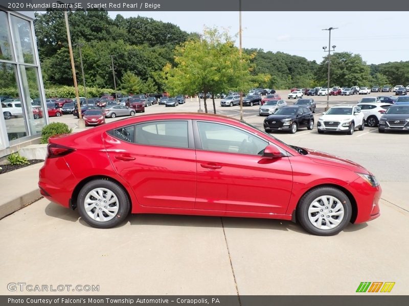 Scarlet Red Pearl / Beige 2020 Hyundai Elantra SE