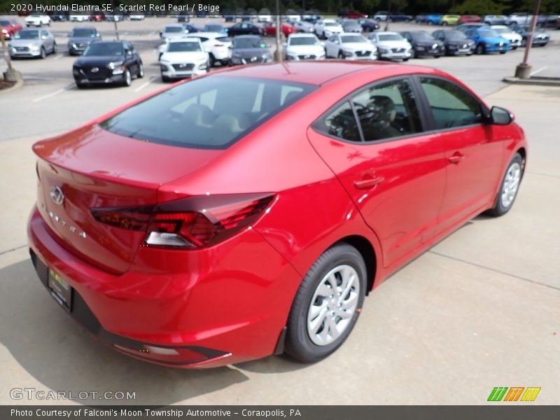 Scarlet Red Pearl / Beige 2020 Hyundai Elantra SE