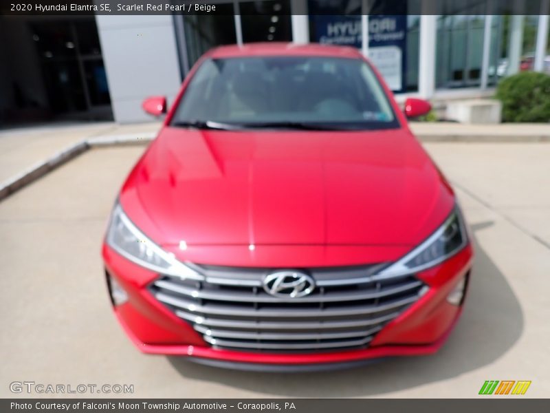 Scarlet Red Pearl / Beige 2020 Hyundai Elantra SE