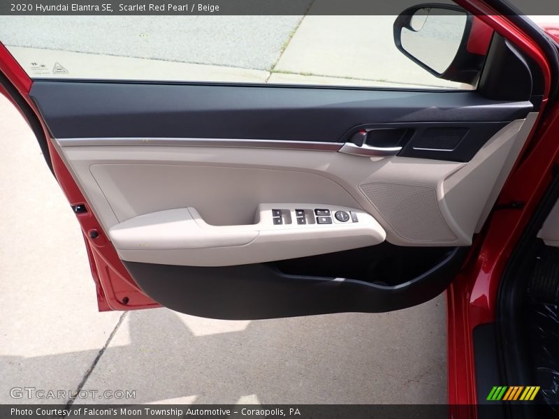 Scarlet Red Pearl / Beige 2020 Hyundai Elantra SE