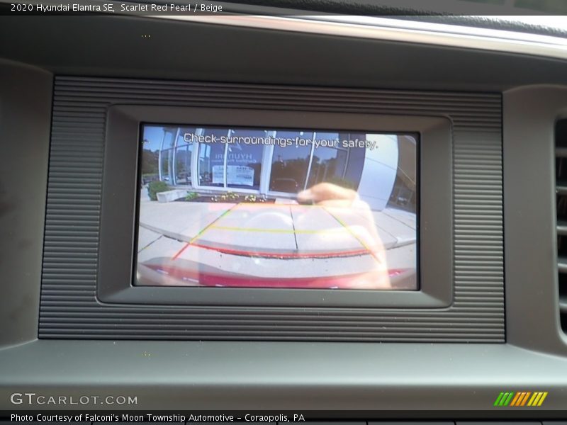 Scarlet Red Pearl / Beige 2020 Hyundai Elantra SE